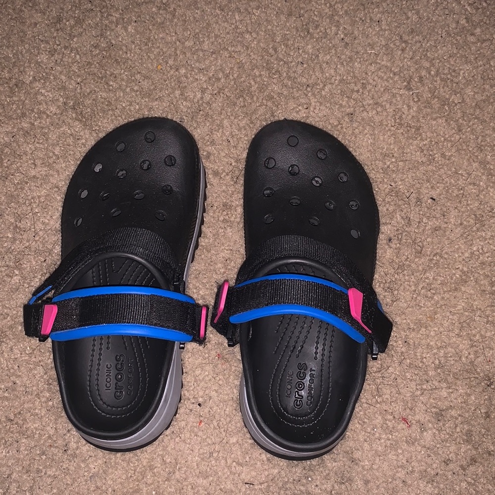 Hiker Crocs (Black, Pink, Blue, & Gray)
